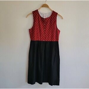 Isar Trachten Austrian Dirndl Dress Sleeveless Colorblock German Oktoberfest